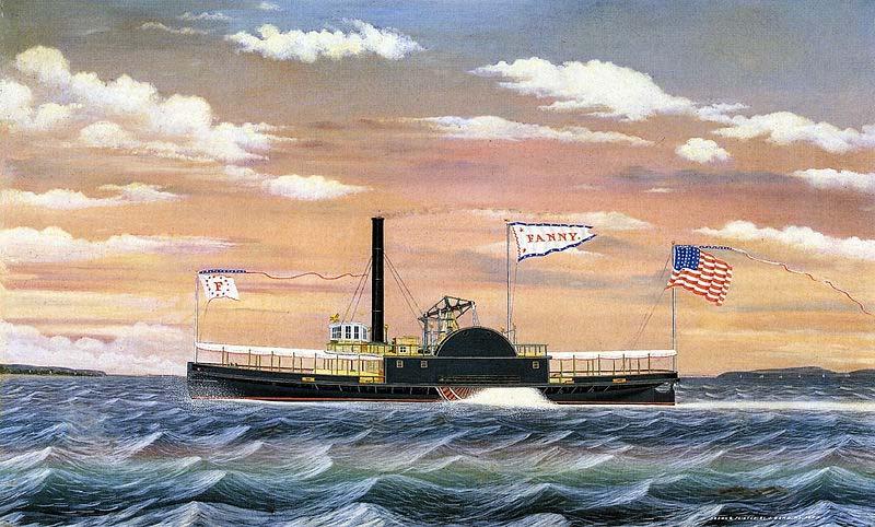 James Bard Fanny, steam tug built 1863 China oil painting art